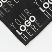 Ihr Logo oder Bildgeflechtetes Muster Großbildlogo Fleecedecke (Ecke)