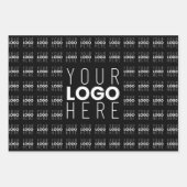 Ihr Logo oder Bildgeflechtetes Muster Großbildlogo Geschenkpapier Set (Vorderseite)