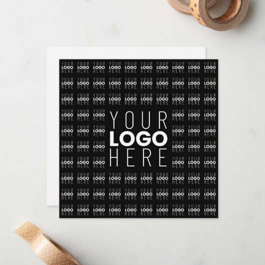 Ihr Logo oder Bildgeflechtetes Muster Großbildlogo Mitteilungskarte (Vorderseite/Rückseite Beispiel)