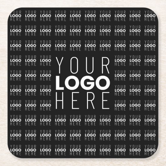 Ihr Logo oder Bildgeflechtetes Muster Großbildlogo Rechteckiger Pappuntersetzer (Vorderseite)