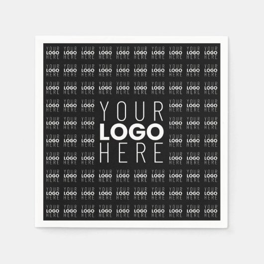 Ihr Logo oder Bildgeflechtetes Muster Großbildlogo Serviette (Vorderseite)
