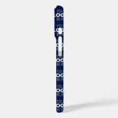 Ihr Logo oder Bildwiederholmuster | Marineblau Case-Mate iPhone Hülle (Rückseite / Links)