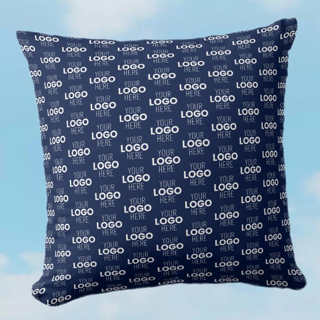 Ihr Logo oder Bildwiederholmuster | Marineblau Kissen (Von Creator hochgeladen)