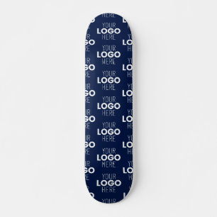 Ihr Logo oder Bildwiederholmuster Marineblau Skateboard
