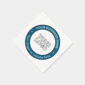 Ihr Logo oder Design & anpassbarer kreisförmiger T Serviette (Ecke)