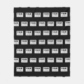 Ihr Logo oder Design | Bearbeitbarer Farbhintergru Fleecedecke (Vorderseite)