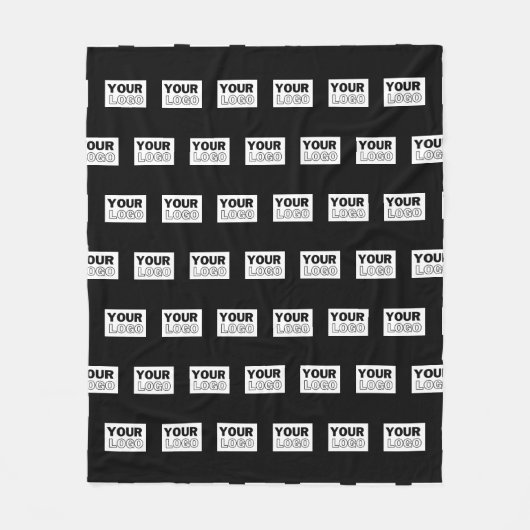 Ihr Logo oder Design | Bearbeitbarer Farbhintergru Fleecedecke (Vorderseite)