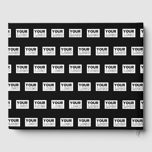 Ihr Logo oder Design | Bearbeitbarer Farbhintergru Gästebuch (Rückseite)