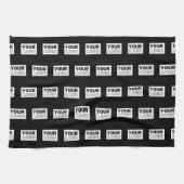 Ihr Logo oder Design | Bearbeitbarer Farbhintergru Geschirrtuch (Horizontal)