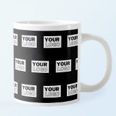Ihr Logo oder Design | Bearbeitbarer Farbhintergru Jumbo-Tasse