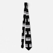 Ihr Logo oder Design | Bearbeitbarer Farbhintergru Krawatte (Rückseite)