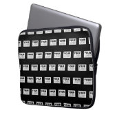 Ihr Logo oder Design | Bearbeitbarer Farbhintergru Laptopschutzhülle (Vorderseite Links)