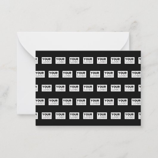 Ihr Logo oder Design | Bearbeitbarer Farbhintergru Mitteilungskarte (Vorderseite)