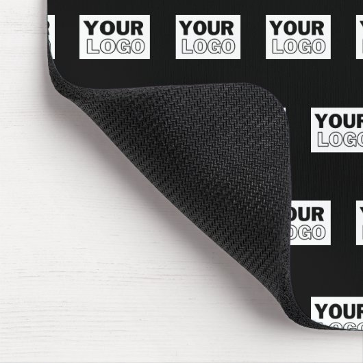 Ihr Logo oder Design | Bearbeitbarer Farbhintergru Mousepad (Ecke)