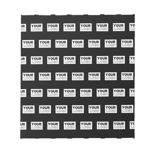 Ihr Logo oder Design | Bearbeitbarer Farbhintergru Notizblock (Vorderseite)