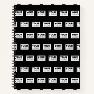 Ihr Logo oder Design   Bearbeitbarer Farbhintergru Notizblock