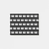 Ihr Logo oder Design | Bearbeitbarer Farbhintergru Post-it Klebezettel (Vorderseite)