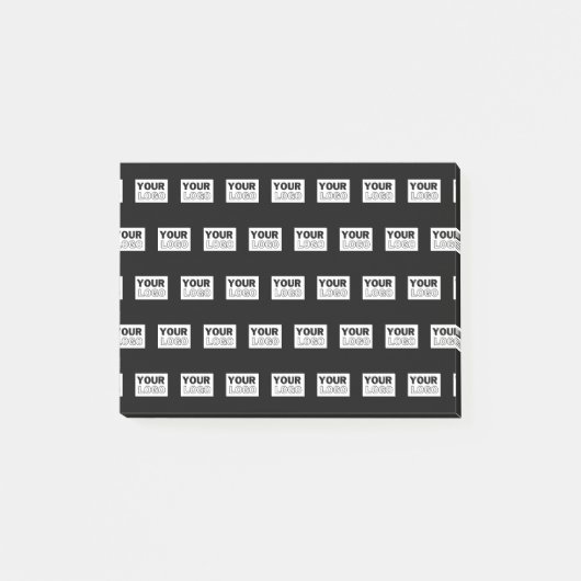 Ihr Logo oder Design | Bearbeitbarer Farbhintergru Post-it Klebezettel (Vorderseite)