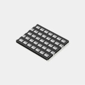 Ihr Logo oder Design | Bearbeitbarer Farbhintergru Post-it Klebezettel (angewinkelt)