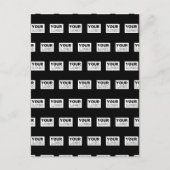 Ihr Logo oder Design | Bearbeitbarer Farbhintergru Postkarte (Vorderseite)