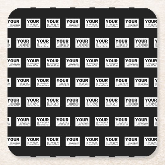 Ihr Logo oder Design | Bearbeitbarer Farbhintergru Rechteckiger Pappuntersetzer (Vorderseite)