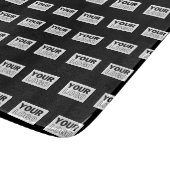 Ihr Logo oder Design | Bearbeitbarer Farbhintergru Schneidebrett (Ecke)