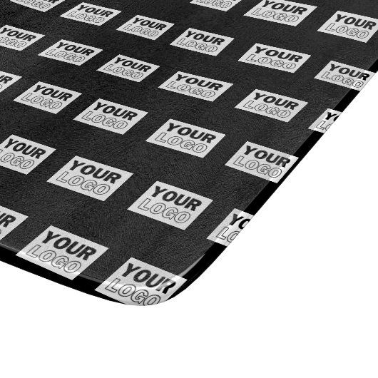 Ihr Logo oder Design | Bearbeitbarer Farbhintergru Schneidebrett (Ecke)