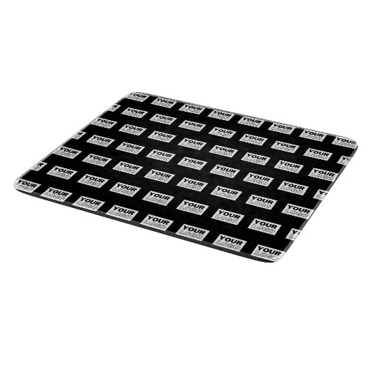 Ihr Logo oder Design | Bearbeitbarer Farbhintergru Schneidebrett (Ecke)