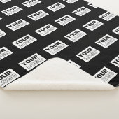 Ihr Logo oder Design | Bearbeitbarer Farbhintergru Sherpadecke (3/4)