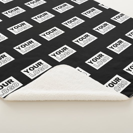 Ihr Logo oder Design | Bearbeitbarer Farbhintergru Sherpadecke (3/4)