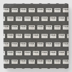 Ihr Logo oder Design   Bearbeitbarer Farbhintergru Steinuntersetzer