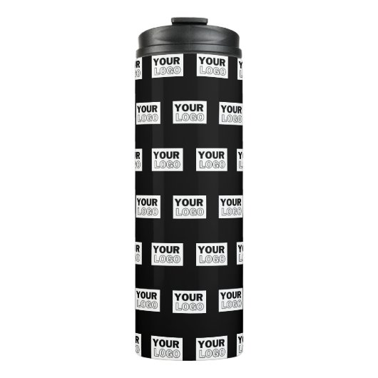 Ihr Logo oder Design | Bearbeitbarer Farbhintergru Thermosbecher (Vorderseite)