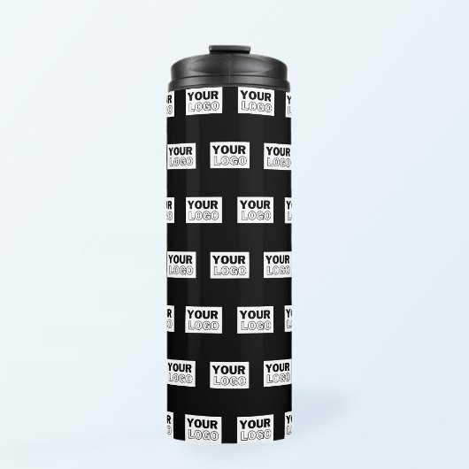 Ihr Logo oder Design | Bearbeitbarer Farbhintergru Thermosbecher