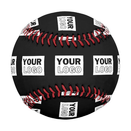 Ihr Logo oder Design | Hintergrund mit editierbare Baseball (Vorderseite)