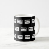 Ihr Logo oder Design | Hintergrund mit editierbare Kaffeetasse (VorderseiteRechts)
