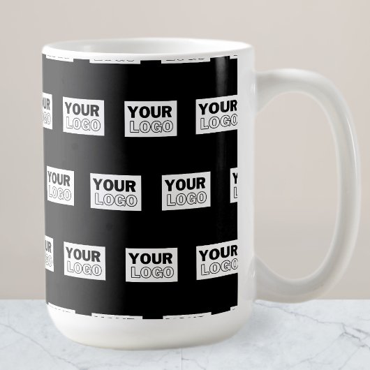 Ihr Logo oder Design | Hintergrund mit editierbare Kaffeetasse
