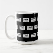 Ihr Logo oder Design | Hintergrund mit editierbare Kaffeetasse (Links)