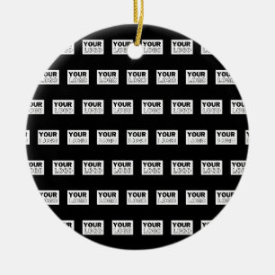 Ihr Logo oder Design Hintergrund mit editierbare Keramik Ornament