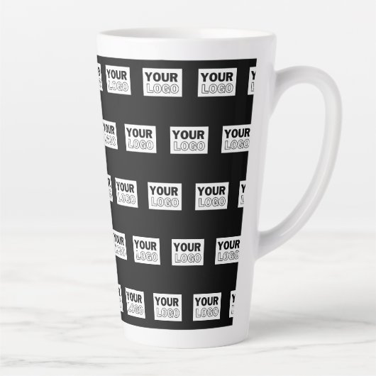 Ihr Logo oder Design | Hintergrund mit editierbare Milchtasse (Rechts)