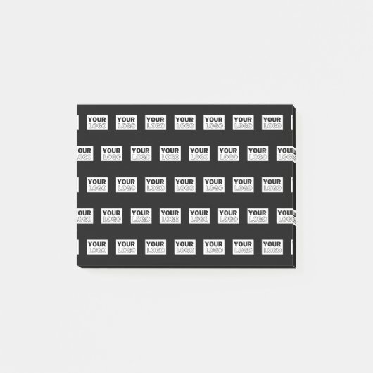 Ihr Logo oder Design | Hintergrund mit editierbare Post-it Klebezettel (Vorderseite)