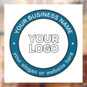 Ihr Logo oder Design und Ihr benutzerdefinierbarer Fensteraufkleber (Blatt 2)