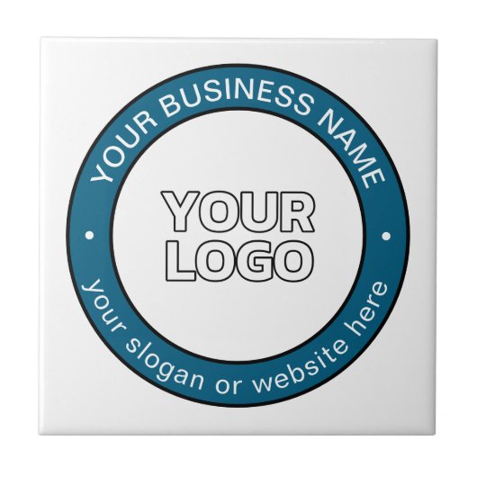 Ihr Logo oder Design und Ihr benutzerdefinierbarer Fliese (Vorderseite)