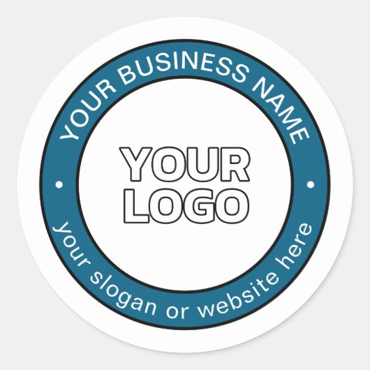 Ihr Logo oder Design und Ihr benutzerdefinierbarer Runder Aufkleber (Vorderseite)