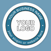 Ihr Logo oder Design und Ihr benutzerdefinierbarer Runder Aufkleber