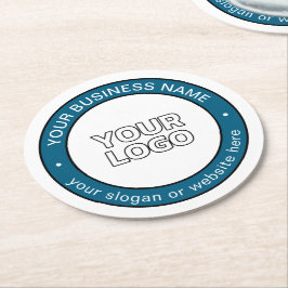 Ihr Logo oder Design und Ihr benutzerdefinierbarer Runder Pappuntersetzer
