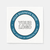 Ihr Logo oder Design und Ihr benutzerdefinierbarer Serviette (Vorderseite)
