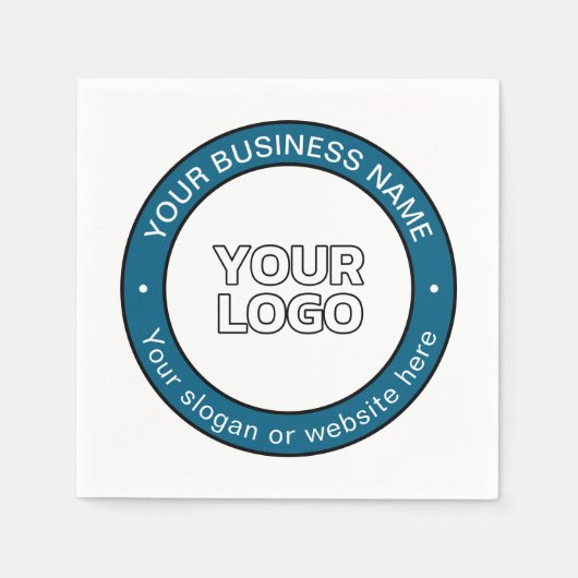 Ihr Logo oder Design und Ihr benutzerdefinierbarer Serviette (Vorderseite)