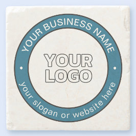 Ihr Logo oder Design und Ihr benutzerdefinierbarer Steinuntersetzer
