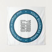 Ihr Logo oder Design und Ihr benutzerdefinierbarer Wandteppich (Vorderseite (Horizontal))