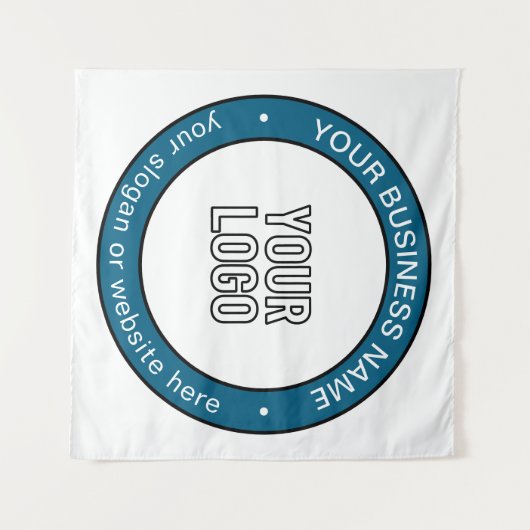 Ihr Logo oder Design und Ihr benutzerdefinierbarer Wandteppich (Vorderseite (Horizontal))